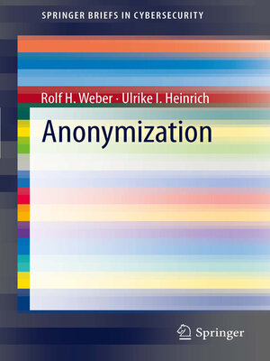 cover image of Anonymization